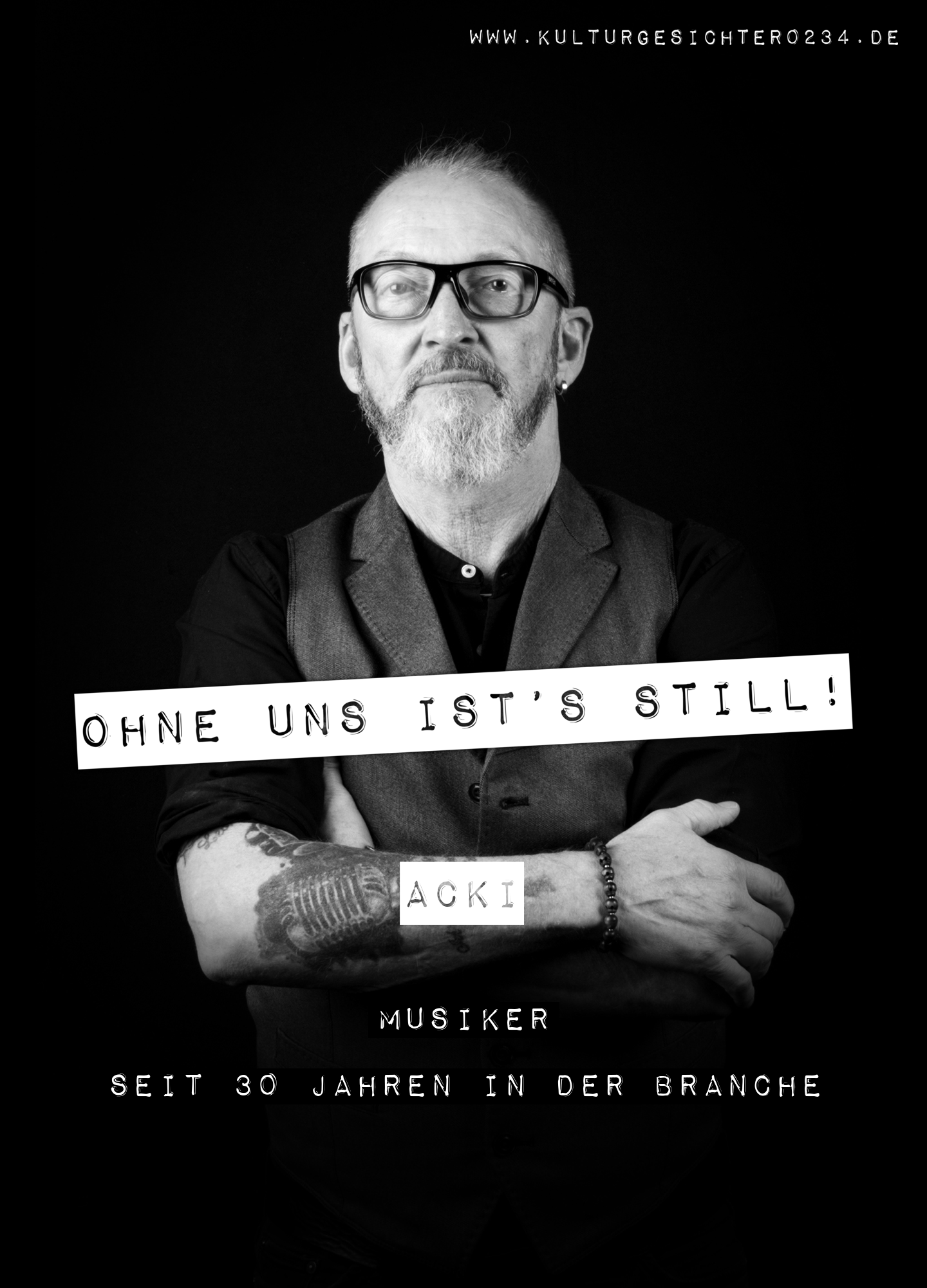Acki – Musiker. Seit 30 Jahren in der Branche.