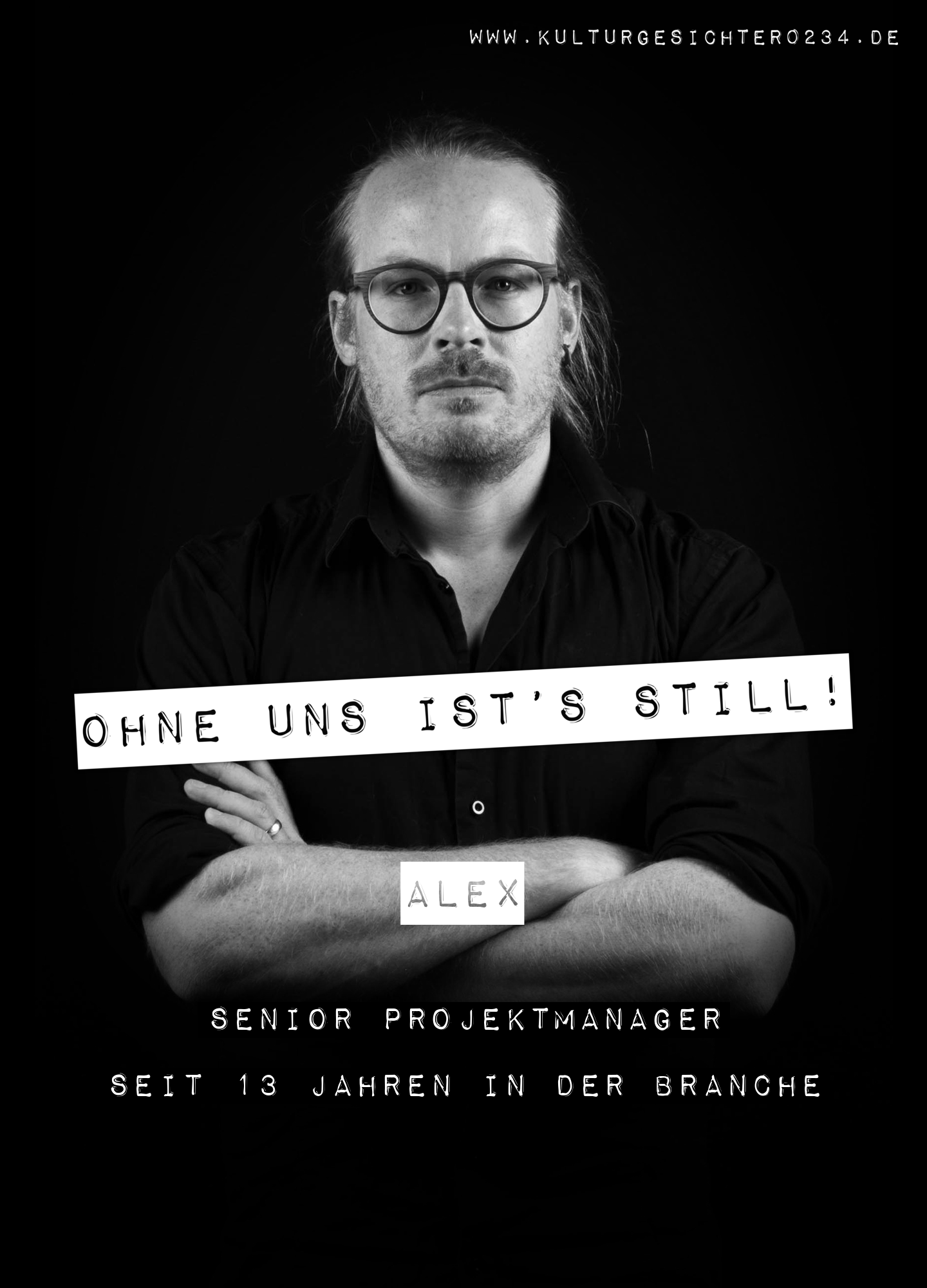 Alex – Senior Projektmanager. Seit 13 Jahren in der Branche.