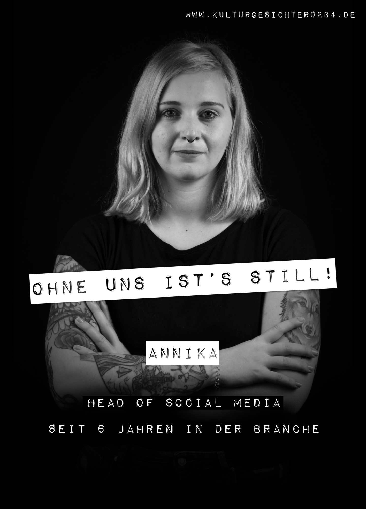 Annika – Head Of Social Media. Seit 6 Jahren in der Branche.