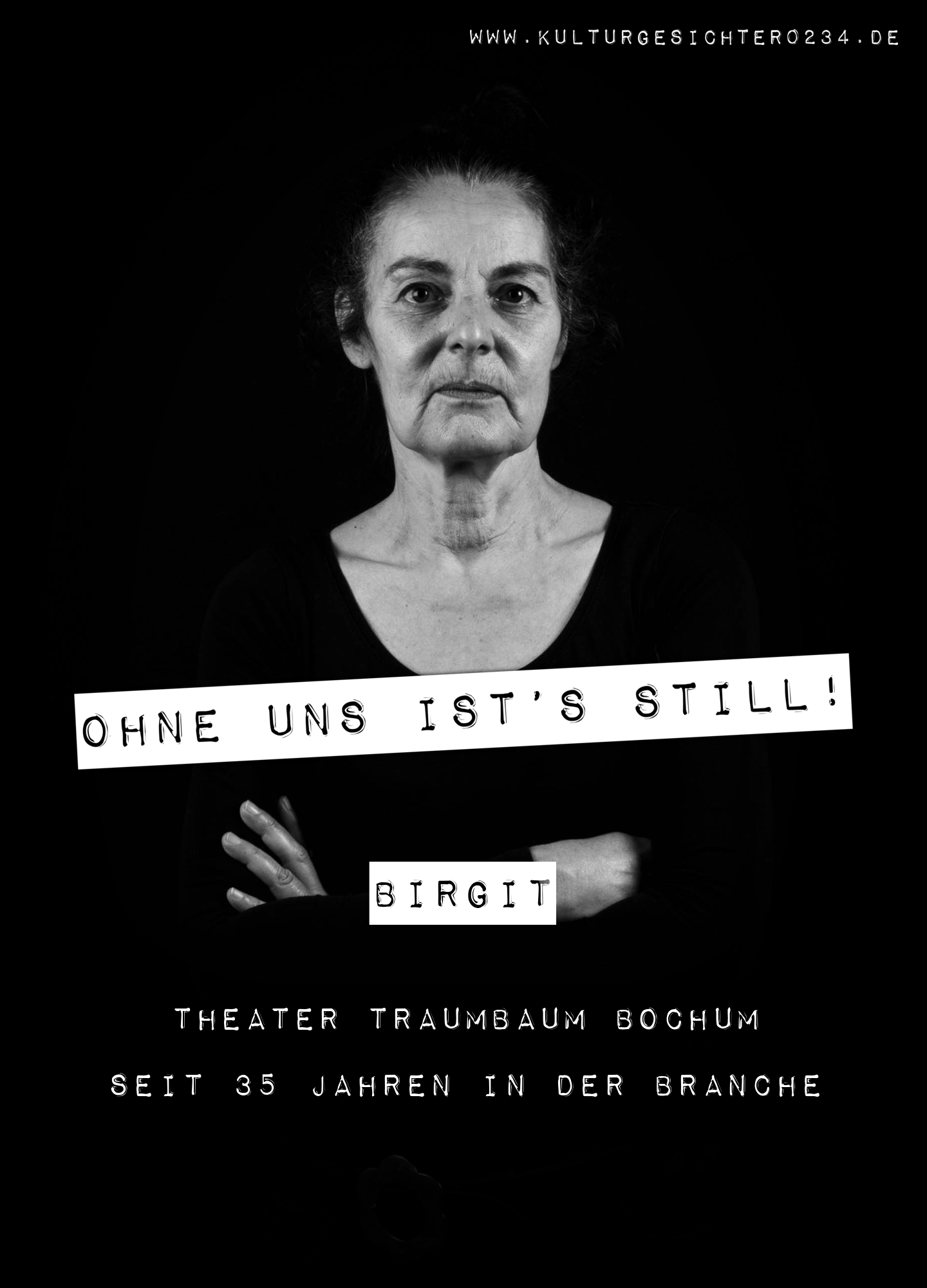 Birgit – Theater Traumbaum Bochum. Seit 35 Jahren in der Branche.
