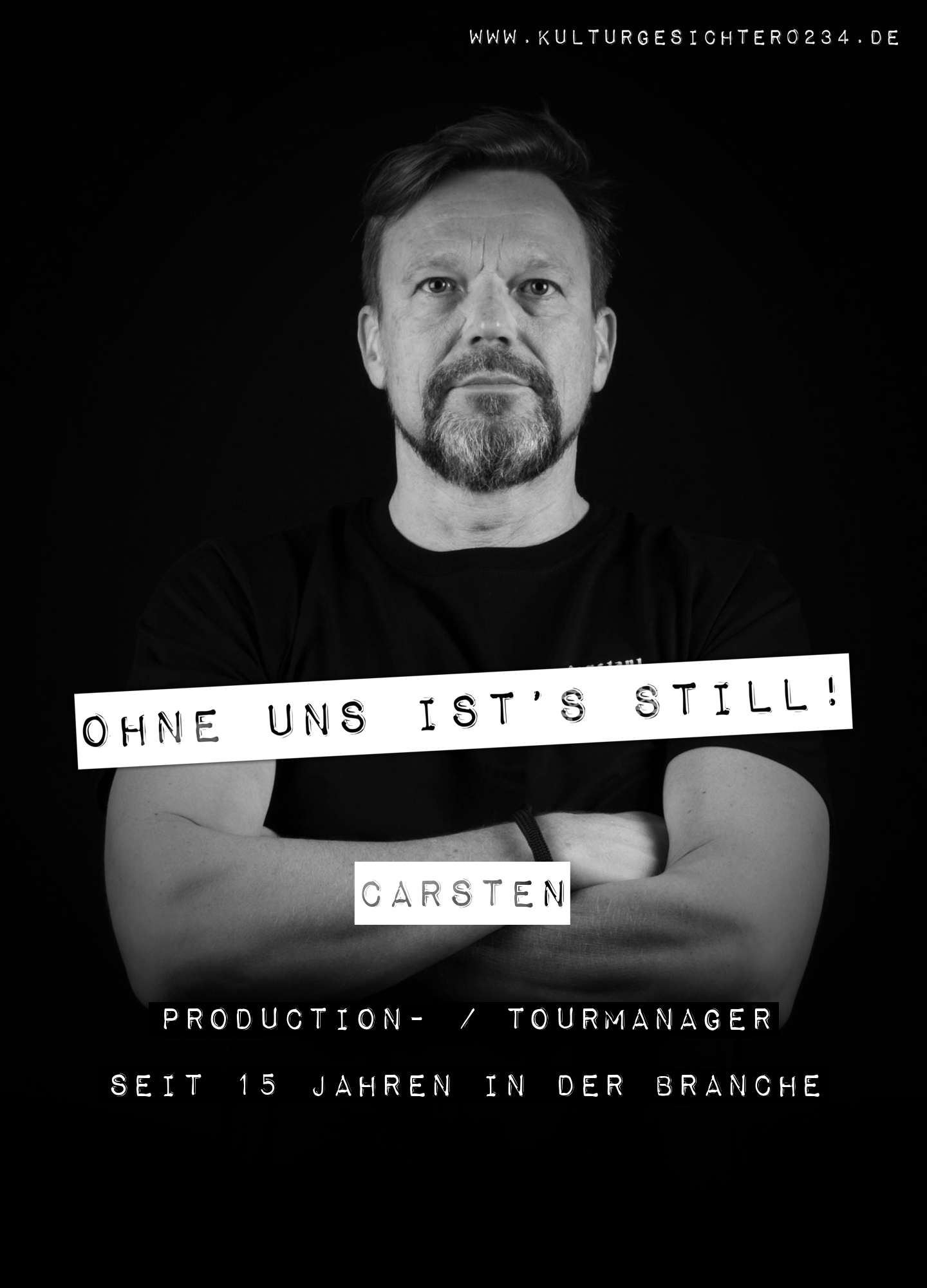 Carsten – Production- / Tourmanager. Seit 15 Jahren in der Branche.