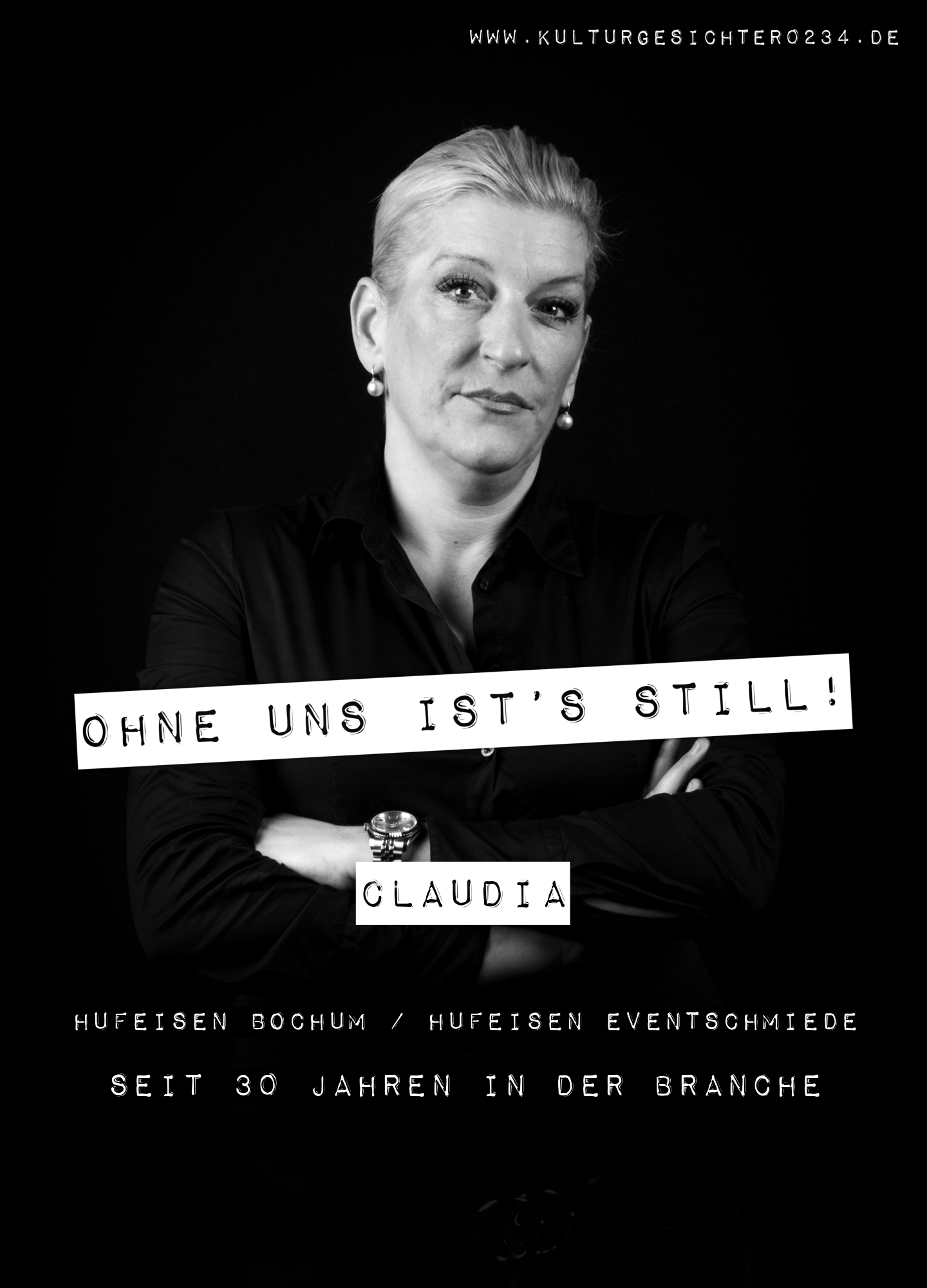 Claudia – Hufeisen Bochum / Hufeisen Eventschmiede. Seit 30 Jahren in der Branche.