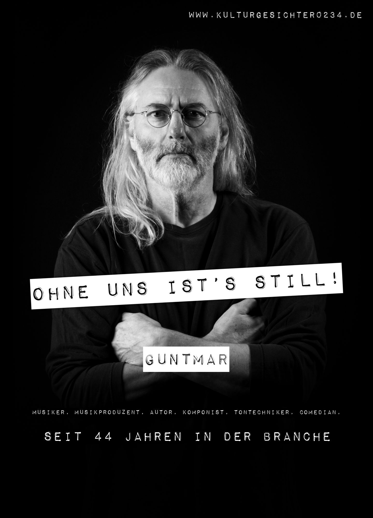 Guntmar – Musiker, Musikproduzent, Autor, Komponist, Tontechniker, Comedian,. Seit 44 Jahren in der Branche.