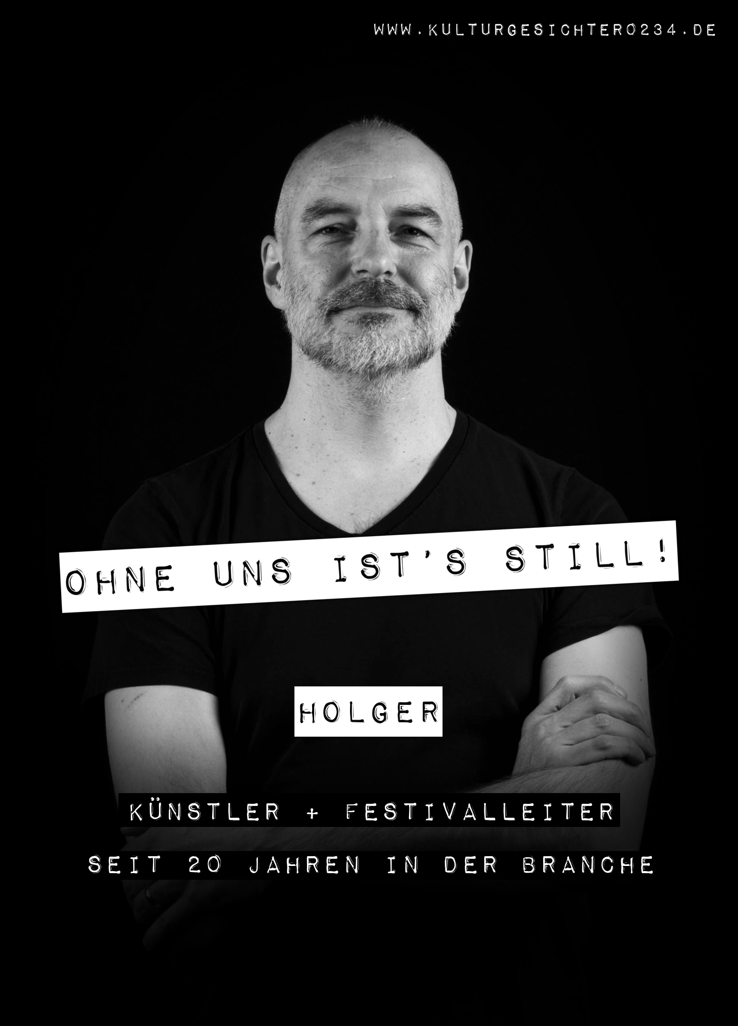 Holger – Künstler + Festivalleiter. Seit 20 Jahren in der Branche.