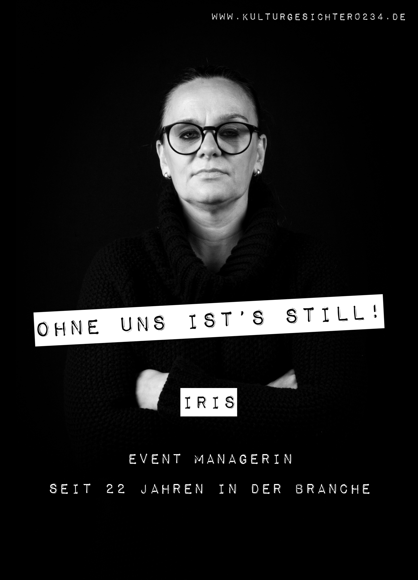 Iris – Event Managerin. Seit 22 Jahren in der Branche.