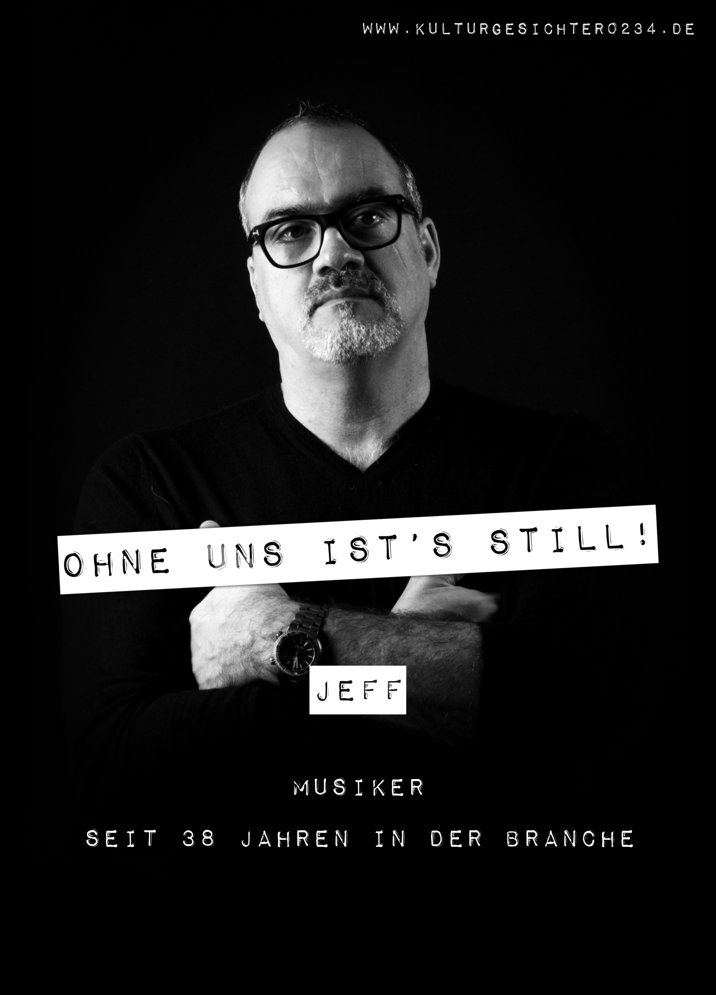 Jeff – Musiker. Seit 38 Jahren in der Branche.
