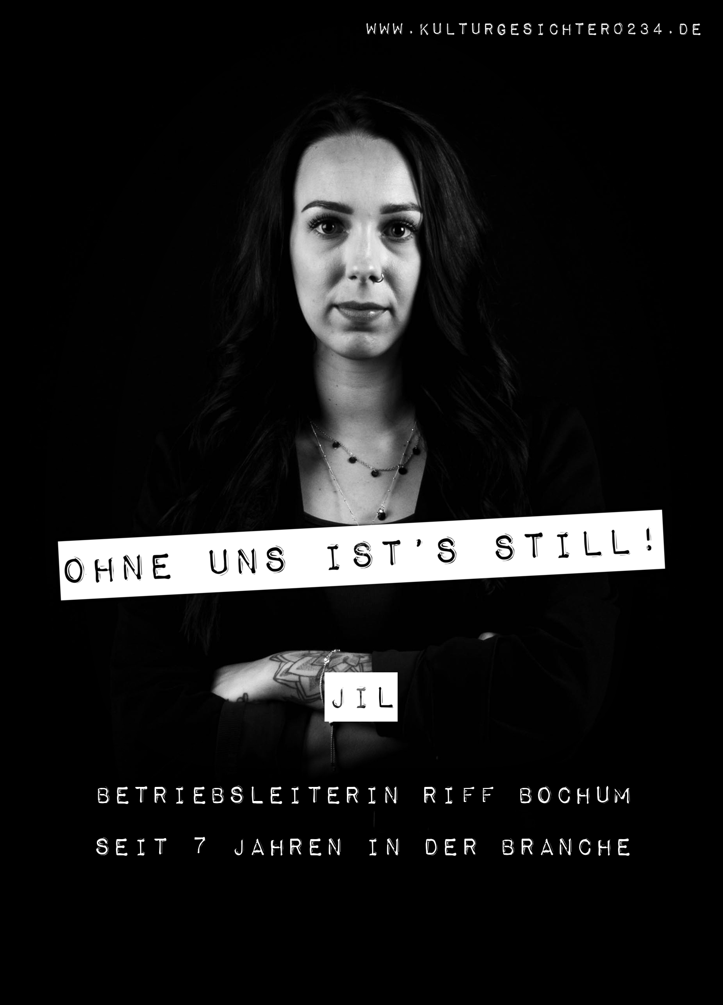 Jil – Betriebsleiterin Riff Bochum. Seit 7 Jahren in der Branche.