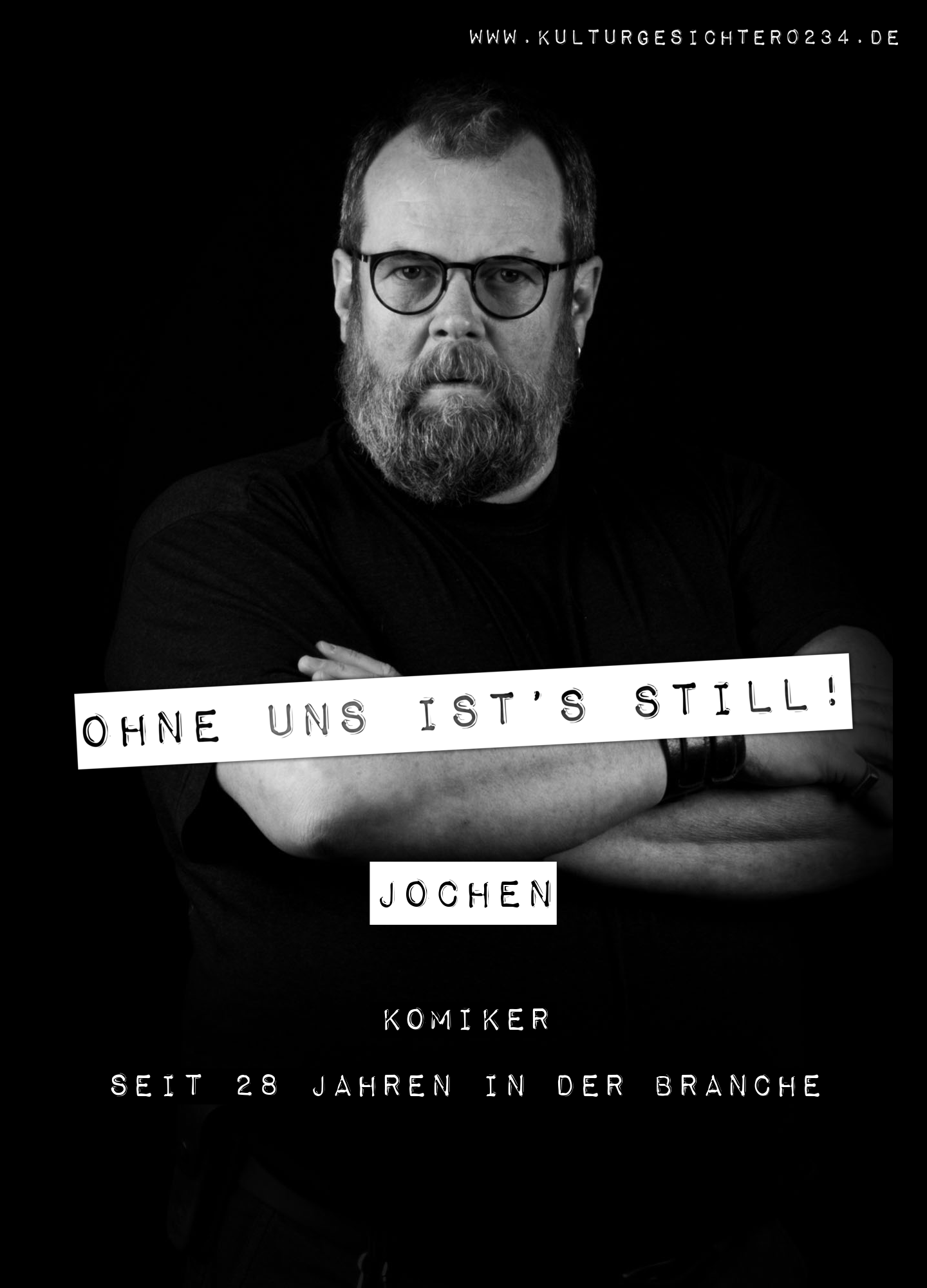 Jochen – Komiker. Seit 28 Jahren in der Branche.