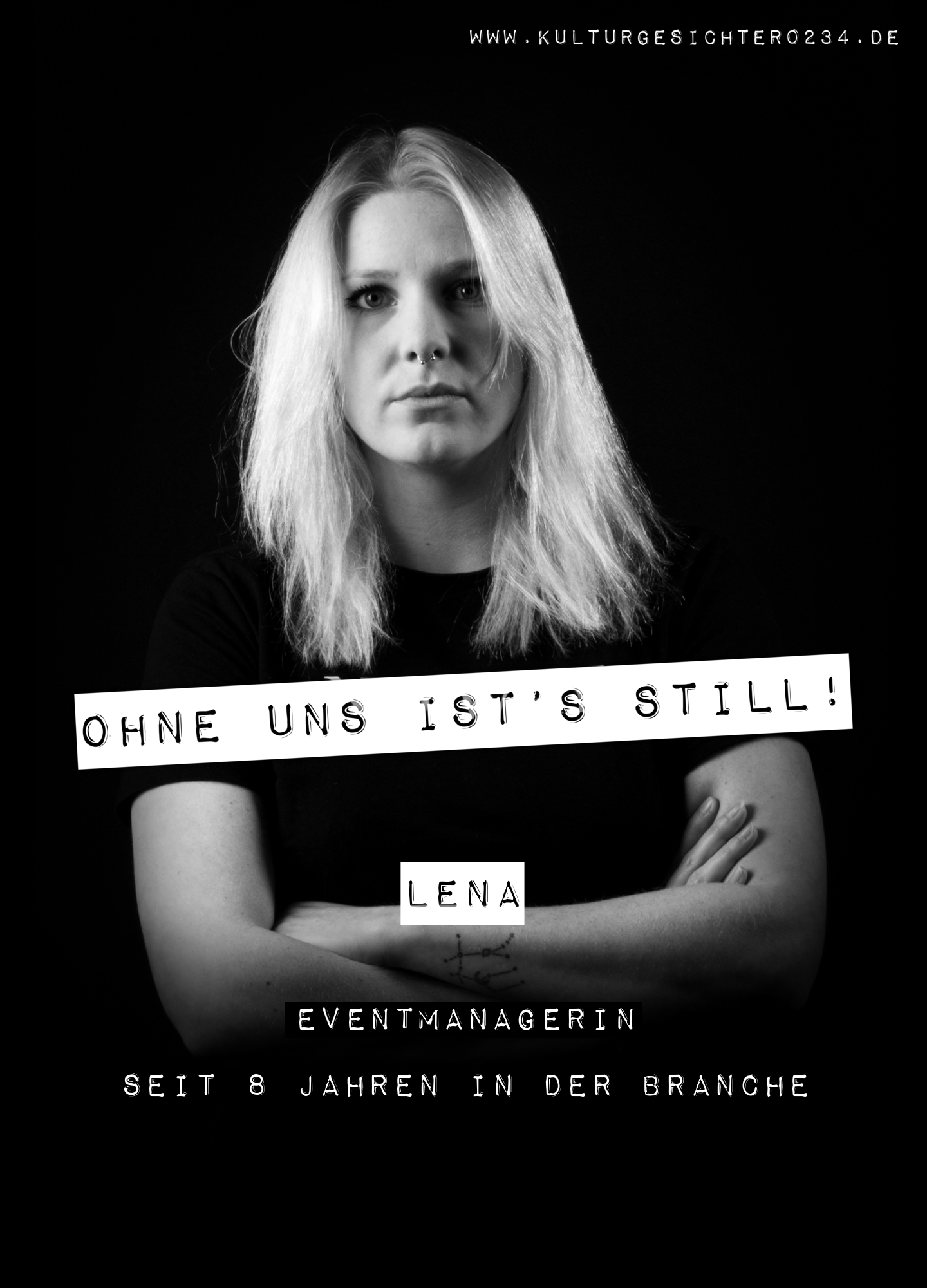 Lena – Eventmanagerin. Seit 8 Jahren in der Branche.