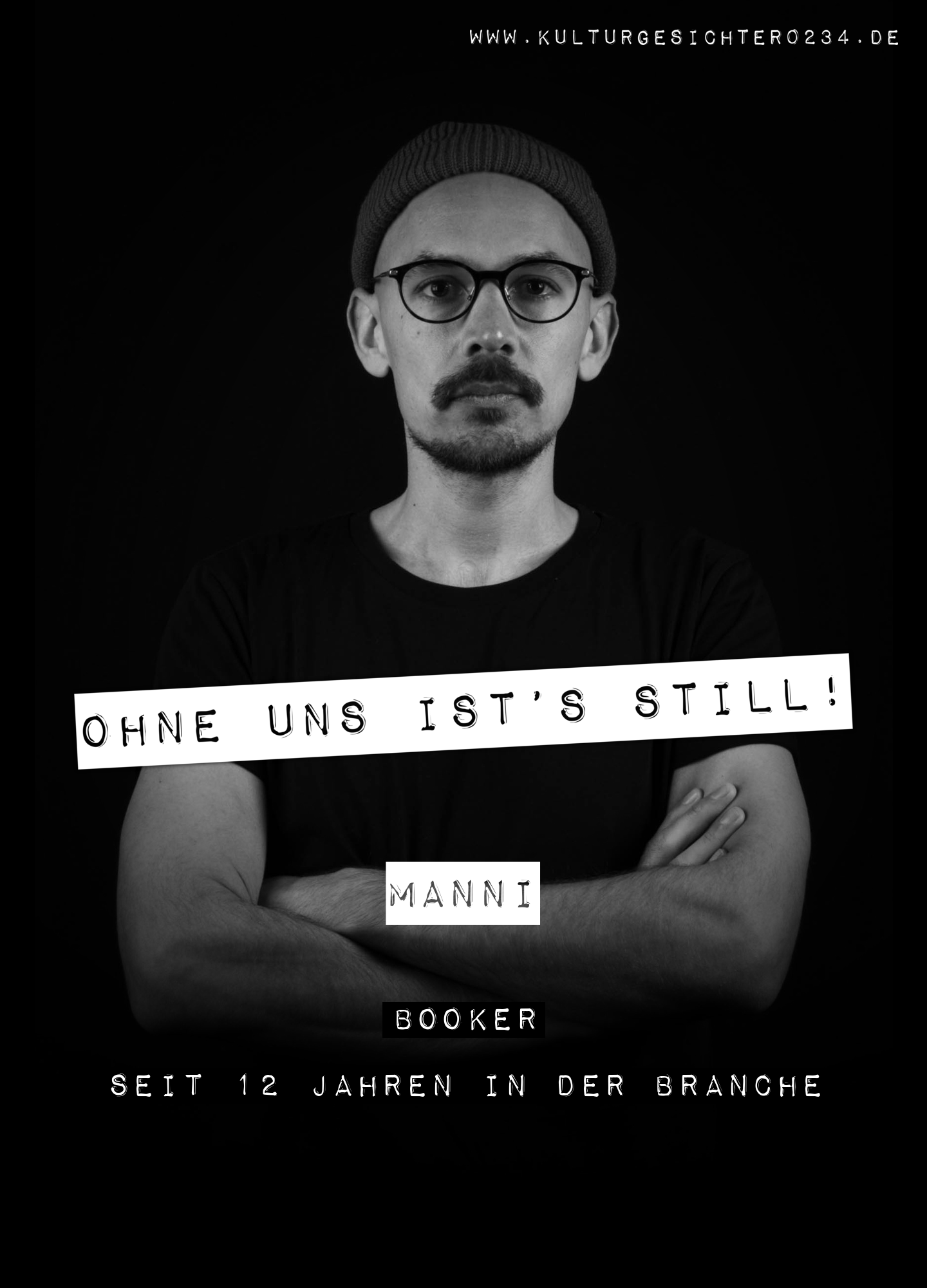 Manni – Booker. Seit 12 Jahren in der Branche.