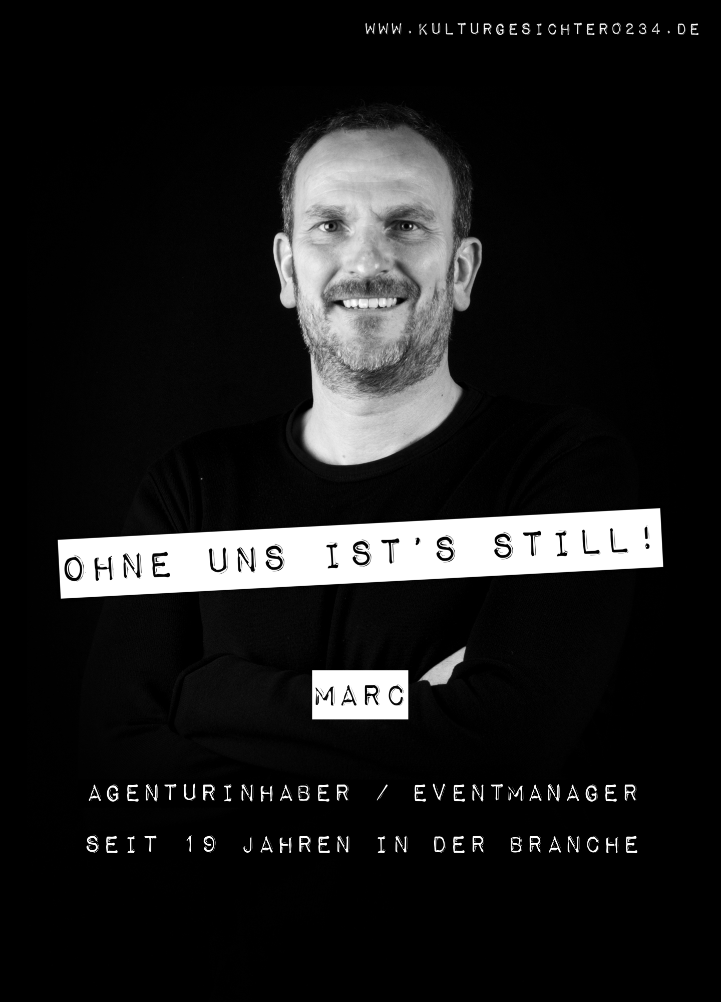 Marc – Agenturinhaber / Eventmanager. Seit 19 Jahren in der Branche.