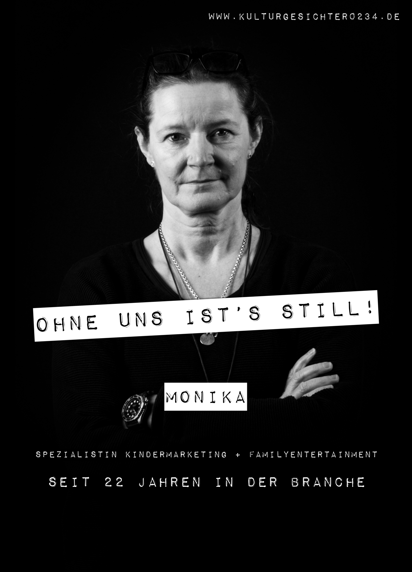 Monika – Spezialistin Kindermarketing + Familyentertainment. Seit 22 Jahren in der Branche.