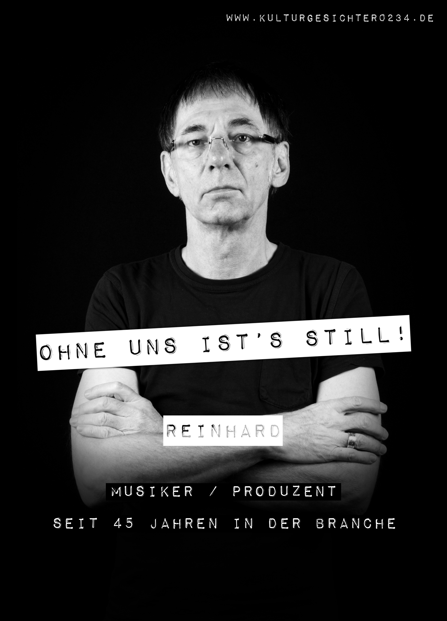 Reinhard – Musiker / Produzent. Seit 45 Jahren in der Branche.