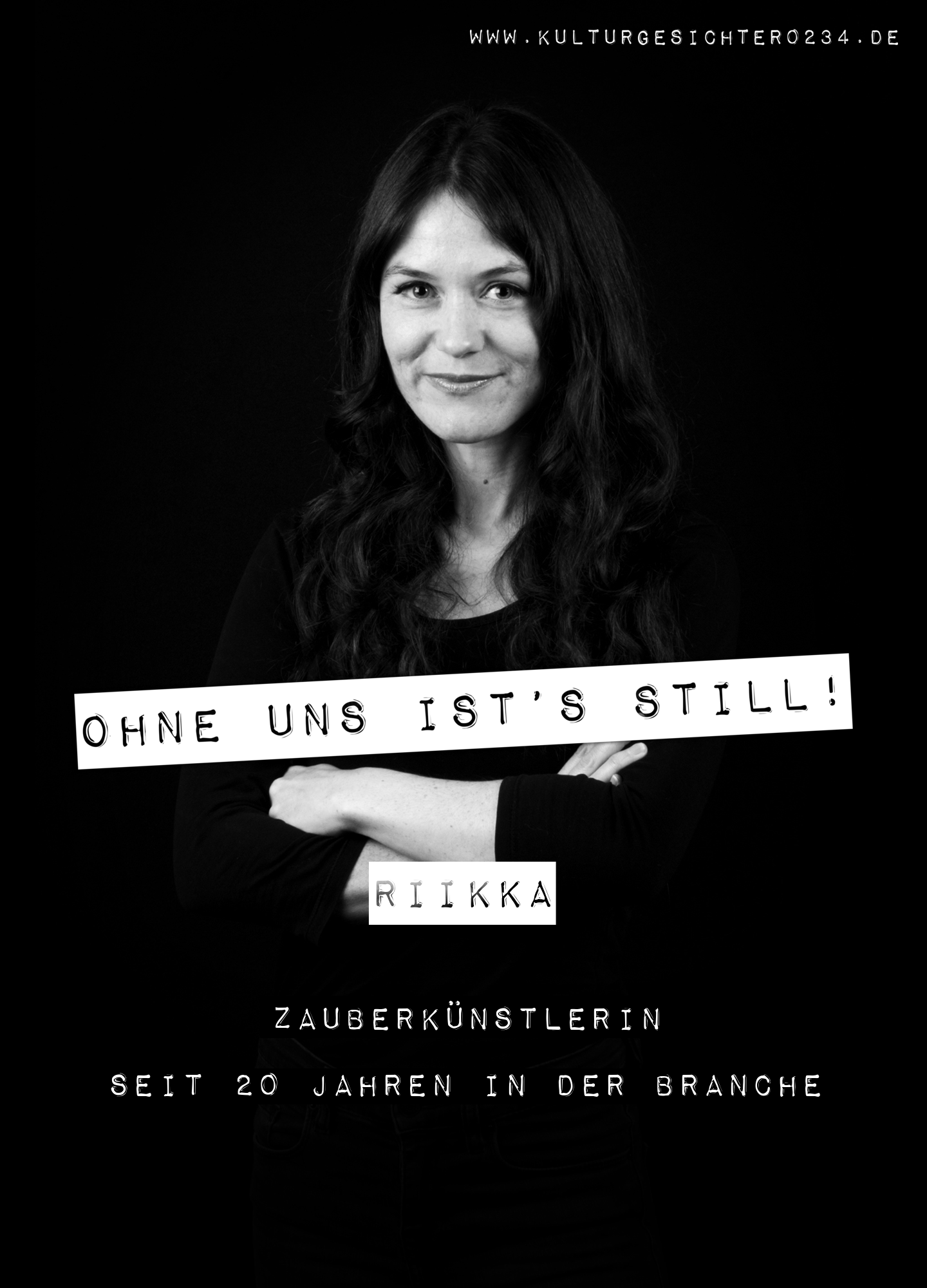 Riikka – Zauberkünstlerin. Seit 20 Jahren in der Branche.