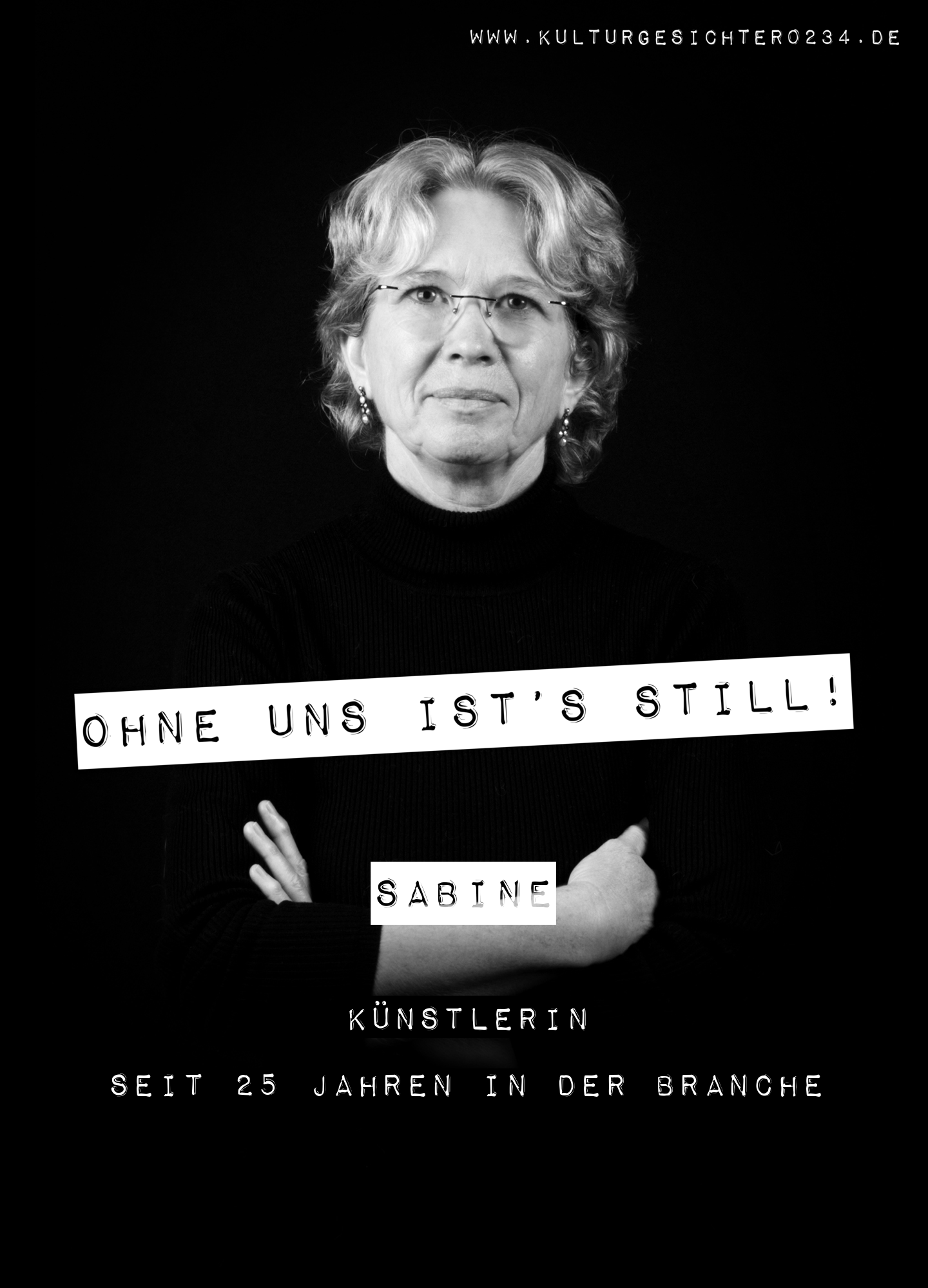 Sabine – Künstlerin. Seit 25 Jahren in der Branche.