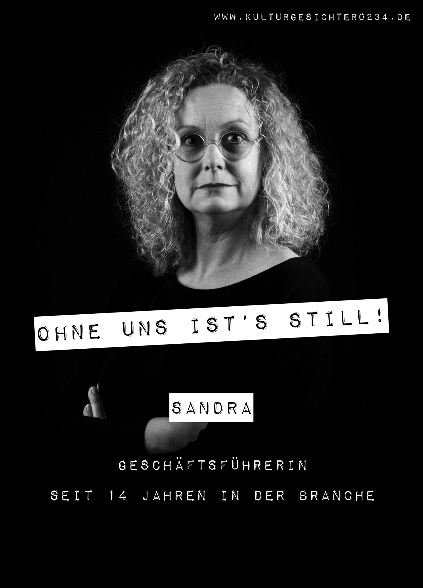 Sandra – Geschäftsführerin. Seit 14 Jahren in der Branche.
