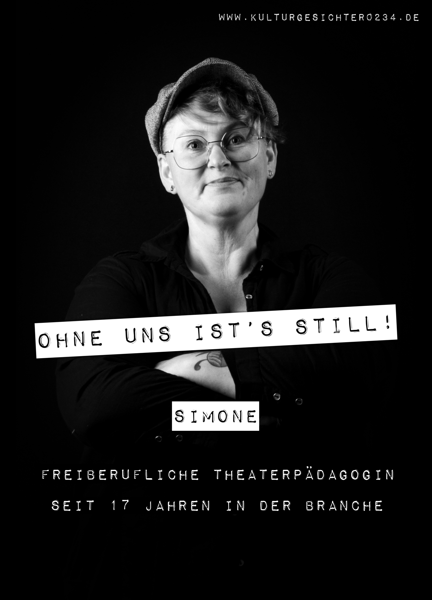 Simone – Freiberufliche Theaterpädagogin. Seit 17 Jahren in der Branche.