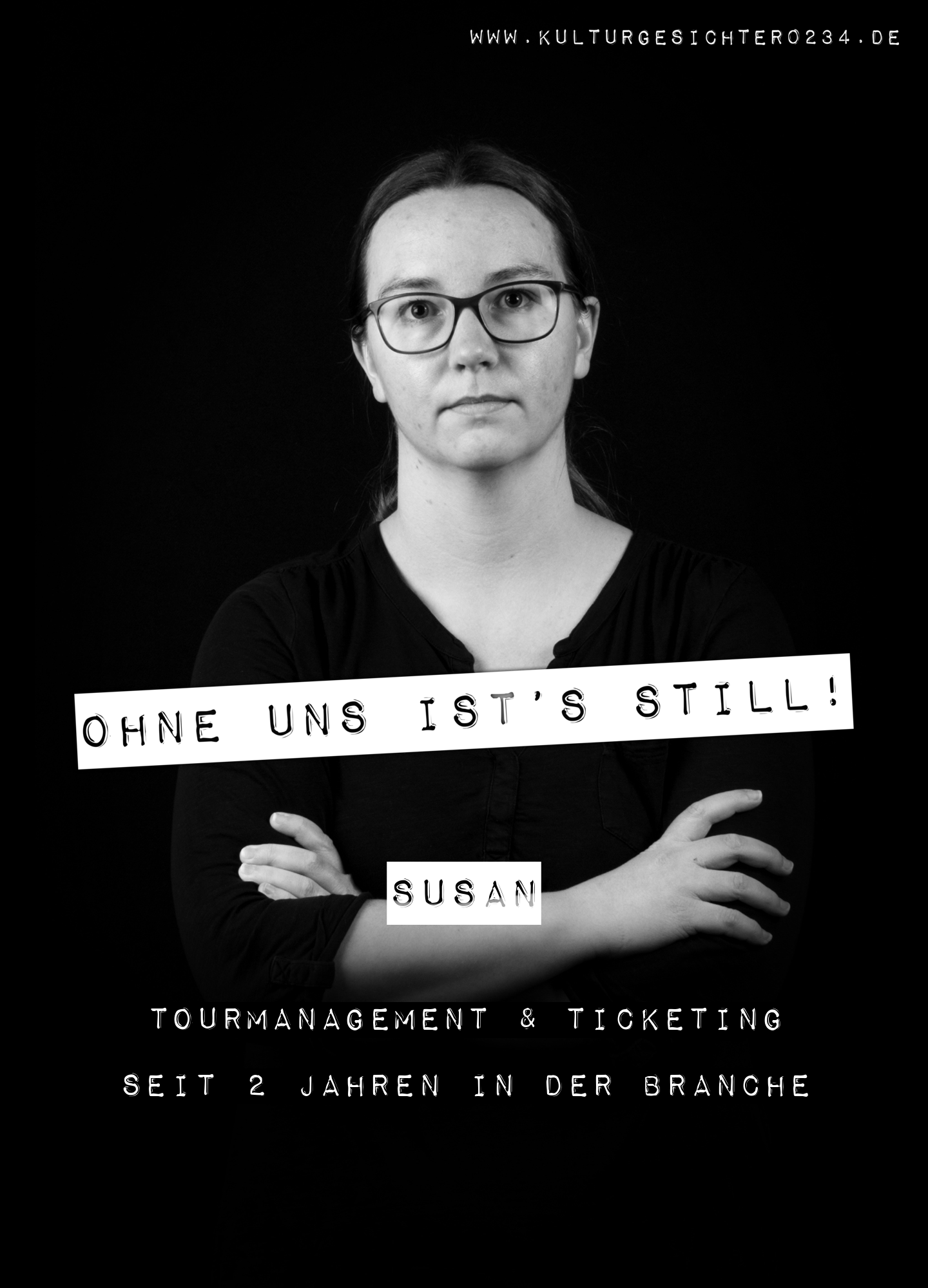 Susan – Tourmanagement & Ticketing. Seit 2 Jahren in der Branche.