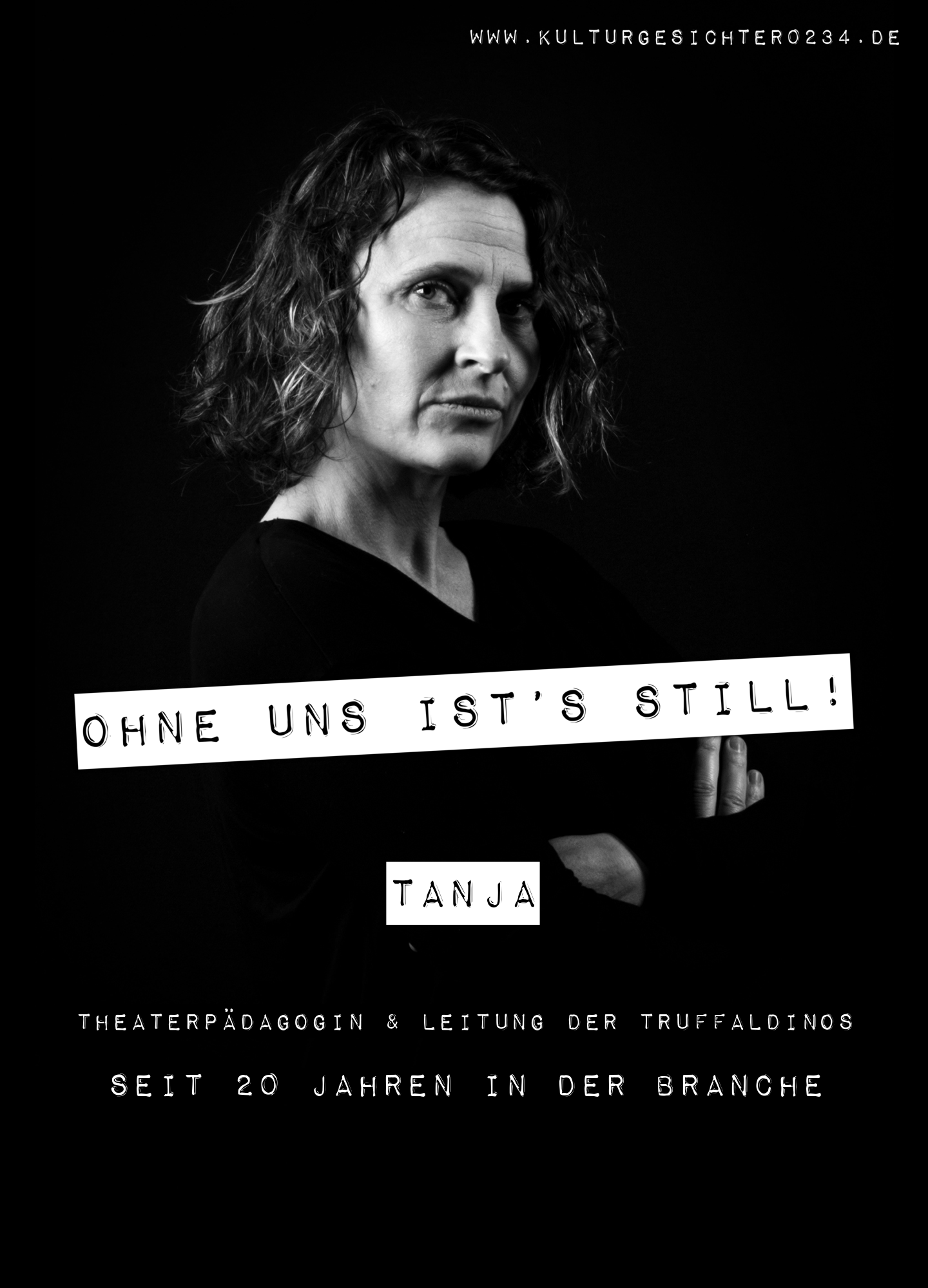 Tanja – Theaterpädagogin & Leitung der Truffaldinos. Seit 20 Jahren in der Branche.