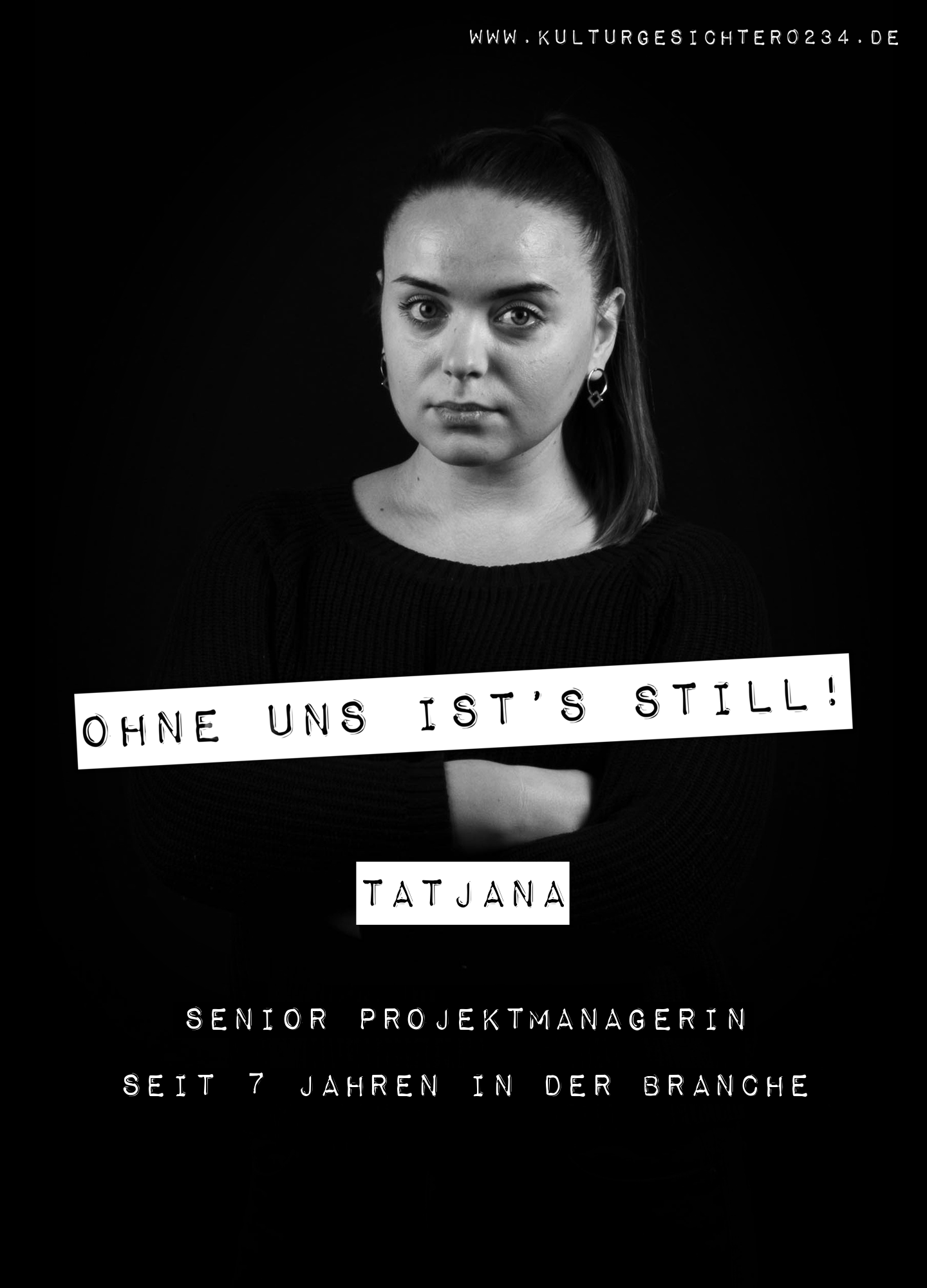 Tatjana – Senior Projektmanagerin. Seit 7 Jahren in der Branche.