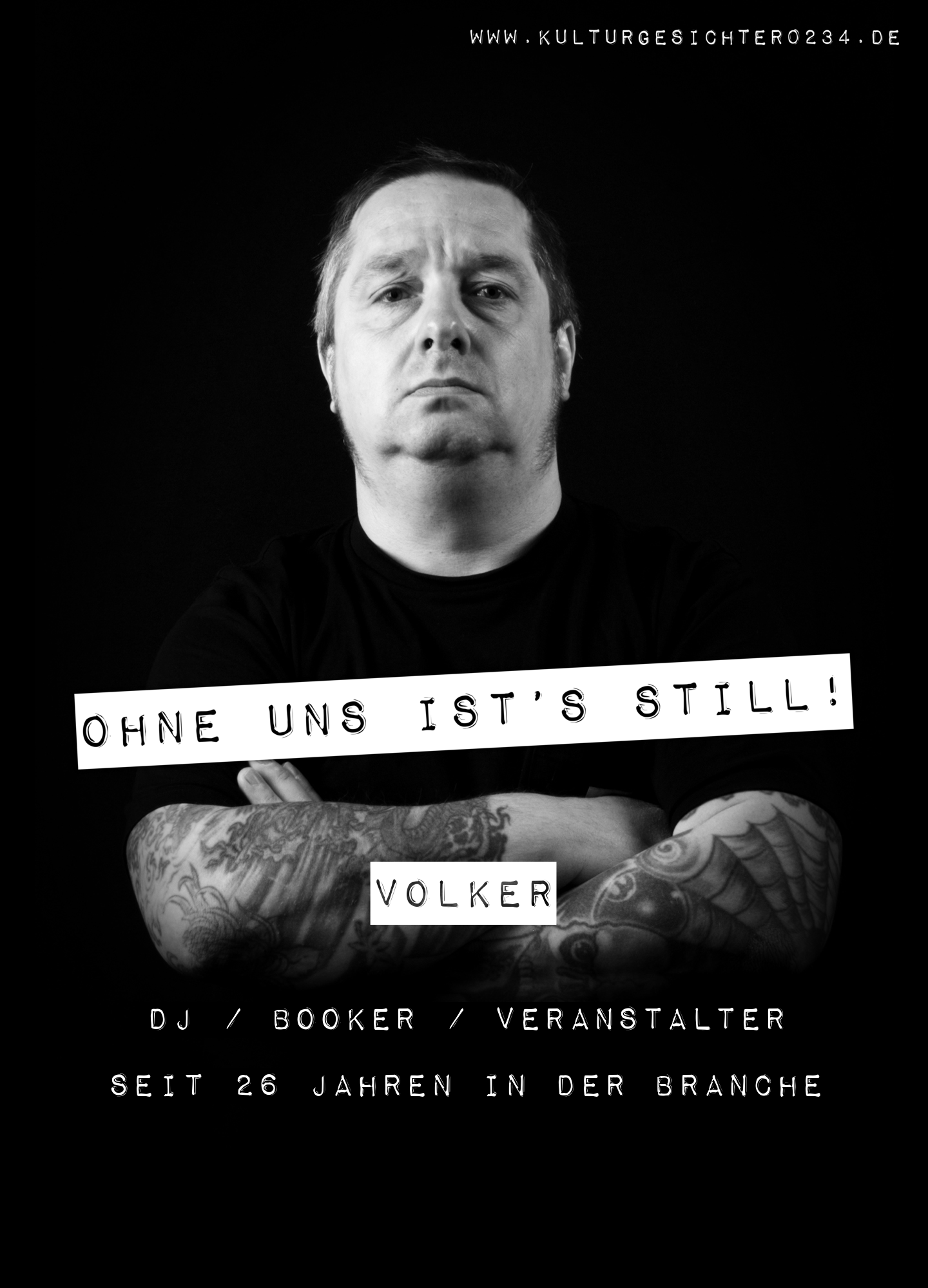 Volker – DJ / Booker / Veranstalter. Seit 26 Jahren in der Branche.
