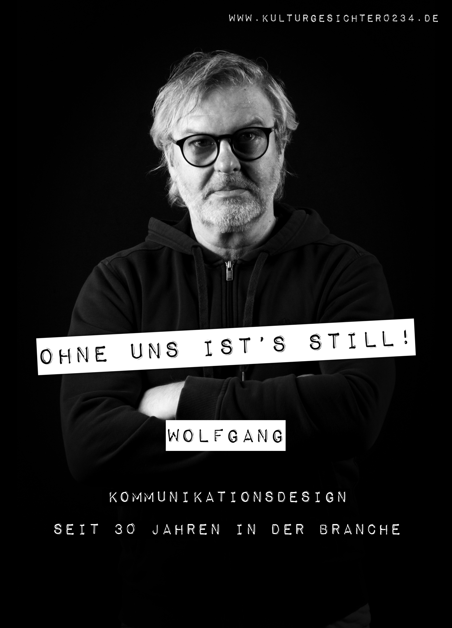 Wolfgang – Kommunikationsdesign. Seit 30 Jahren in der Branche.